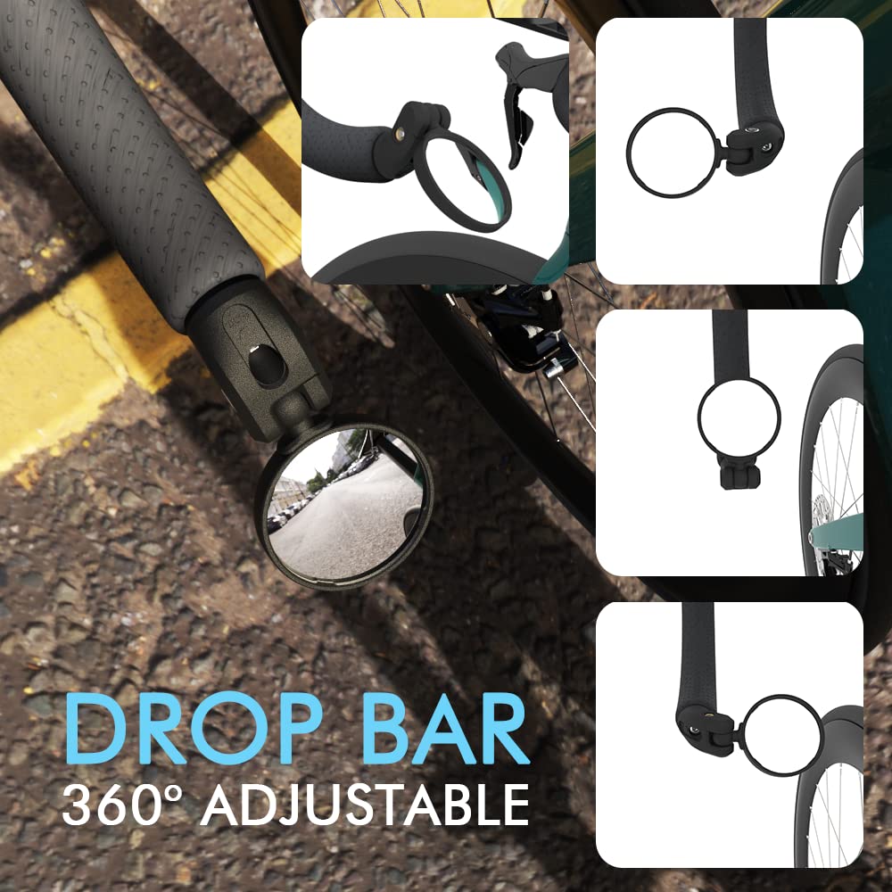 Bar-End Bike Rearview Mirror