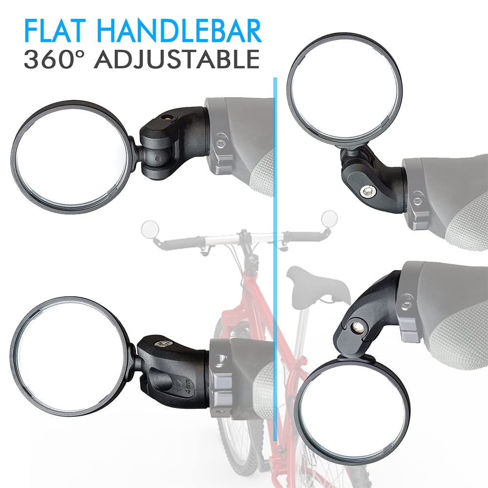 Bar-End Bike Rearview Mirror