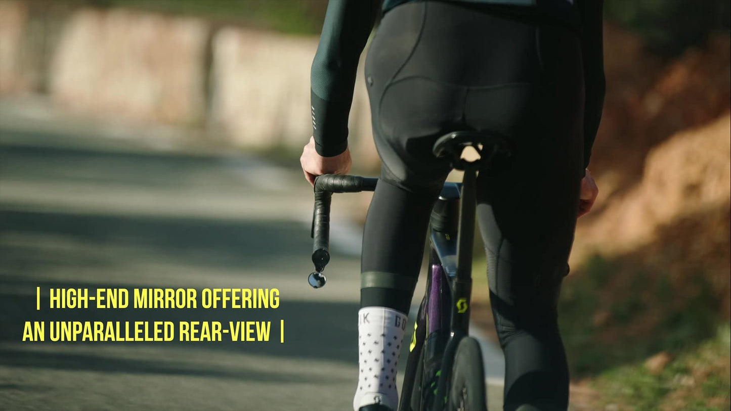 Folding Drop-Bar Bike Rearview Mirror