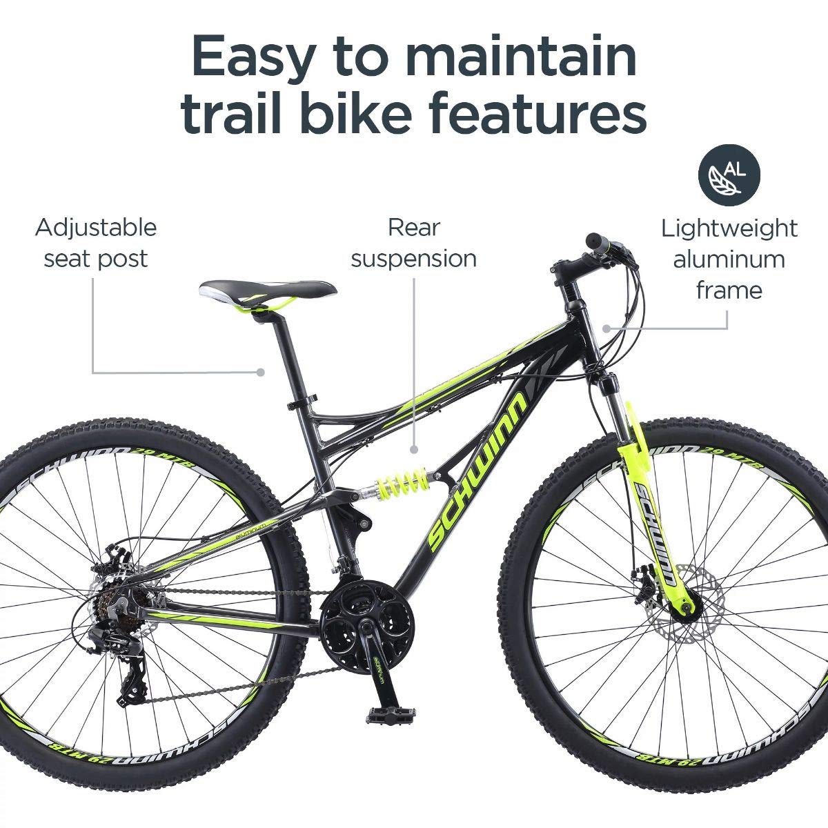 29 Inch Full Suspension Mountain Bike 24-Speed