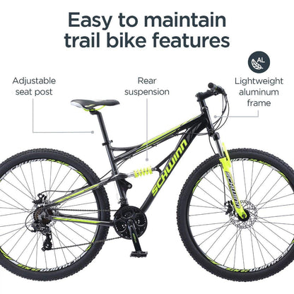 29 Inch Full Suspension Mountain Bike 24-Speed