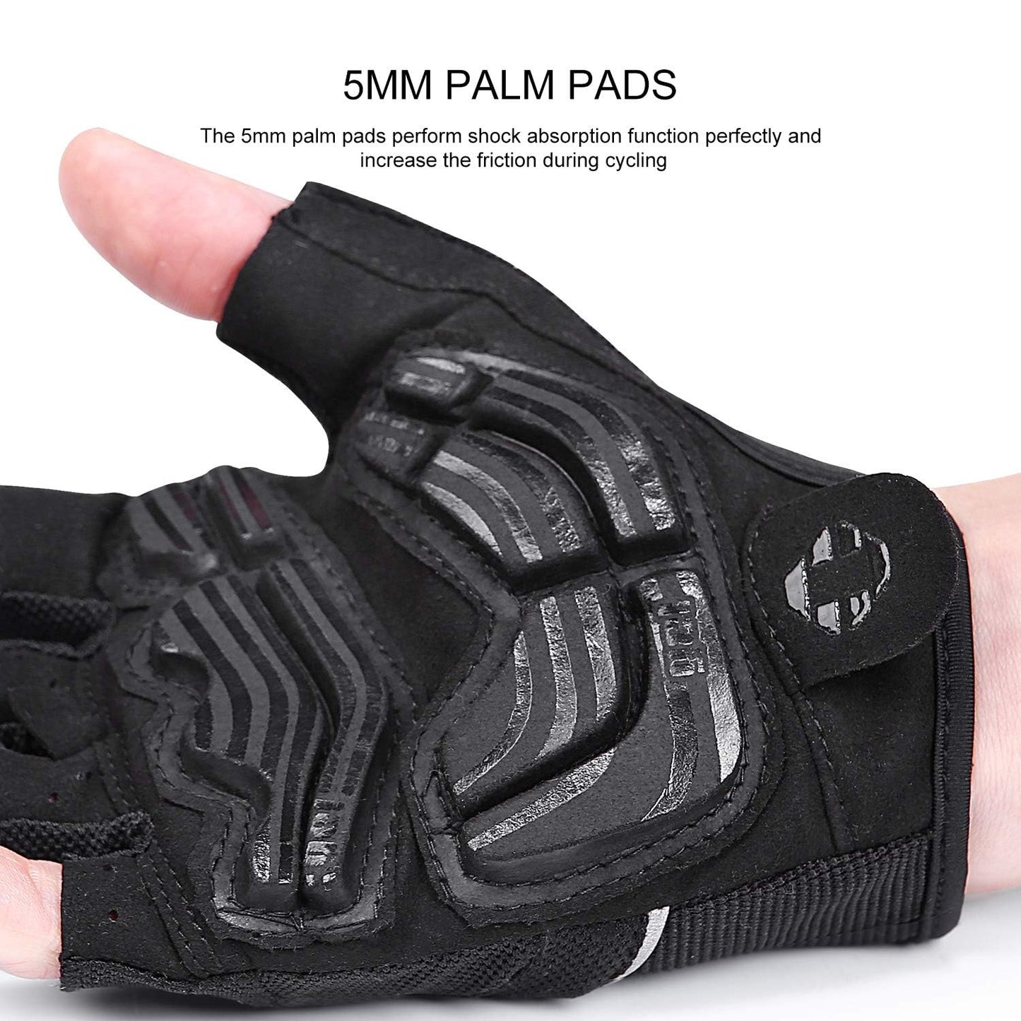 5mm Padded Half-Finger Cycling Gloves