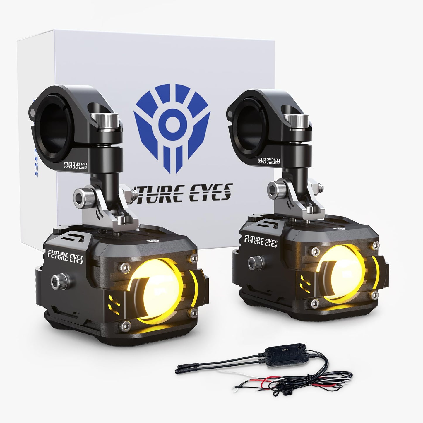 LED Motorcycle Fog Lights & Auxiliary Driving Kit