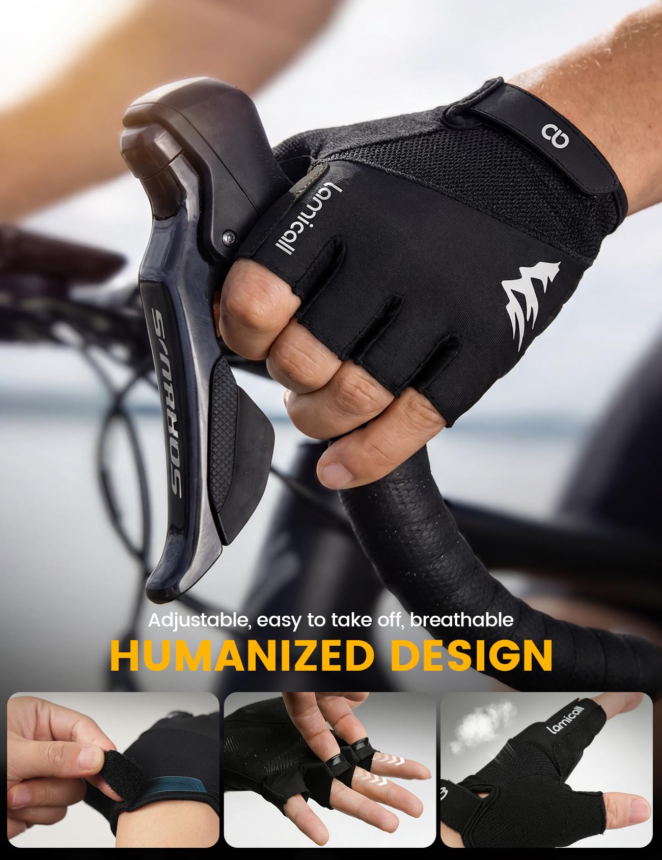 Anti-Slip Shock-Absorbing Cycling Gloves for Men & Women