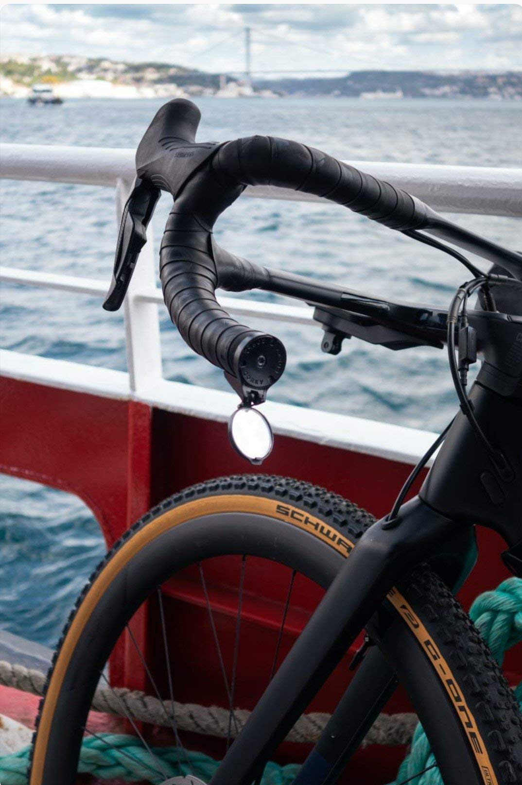 Folding Drop-Bar Bike Rearview Mirror