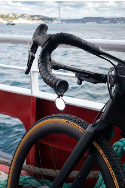 Folding Drop-Bar Bike Rearview Mirror