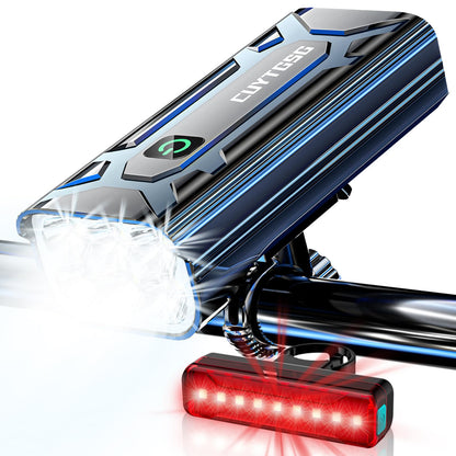6800-Lumen Rechargeable Bike Light Front & Rear Set