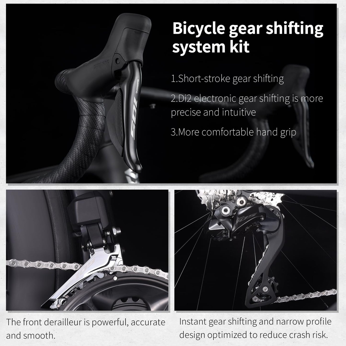 Carbon Road Bike with Shimano 105 Di2 24-Speed