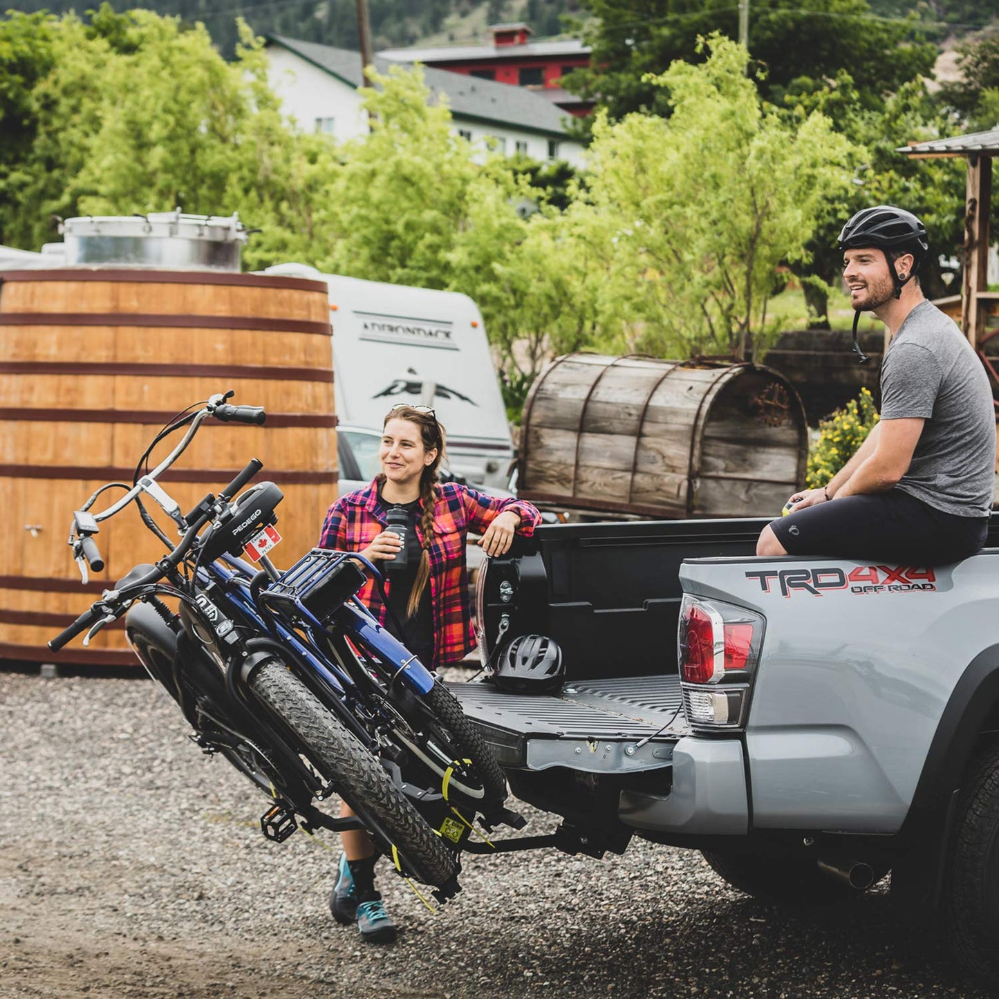 Electric Bike Hitch Mount Platform Rack