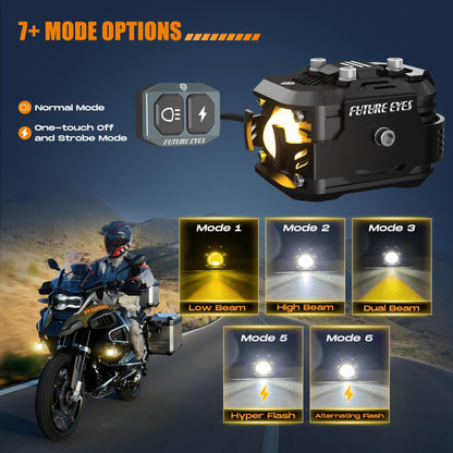 LED Motorcycle Fog Lights & Auxiliary Driving Kit