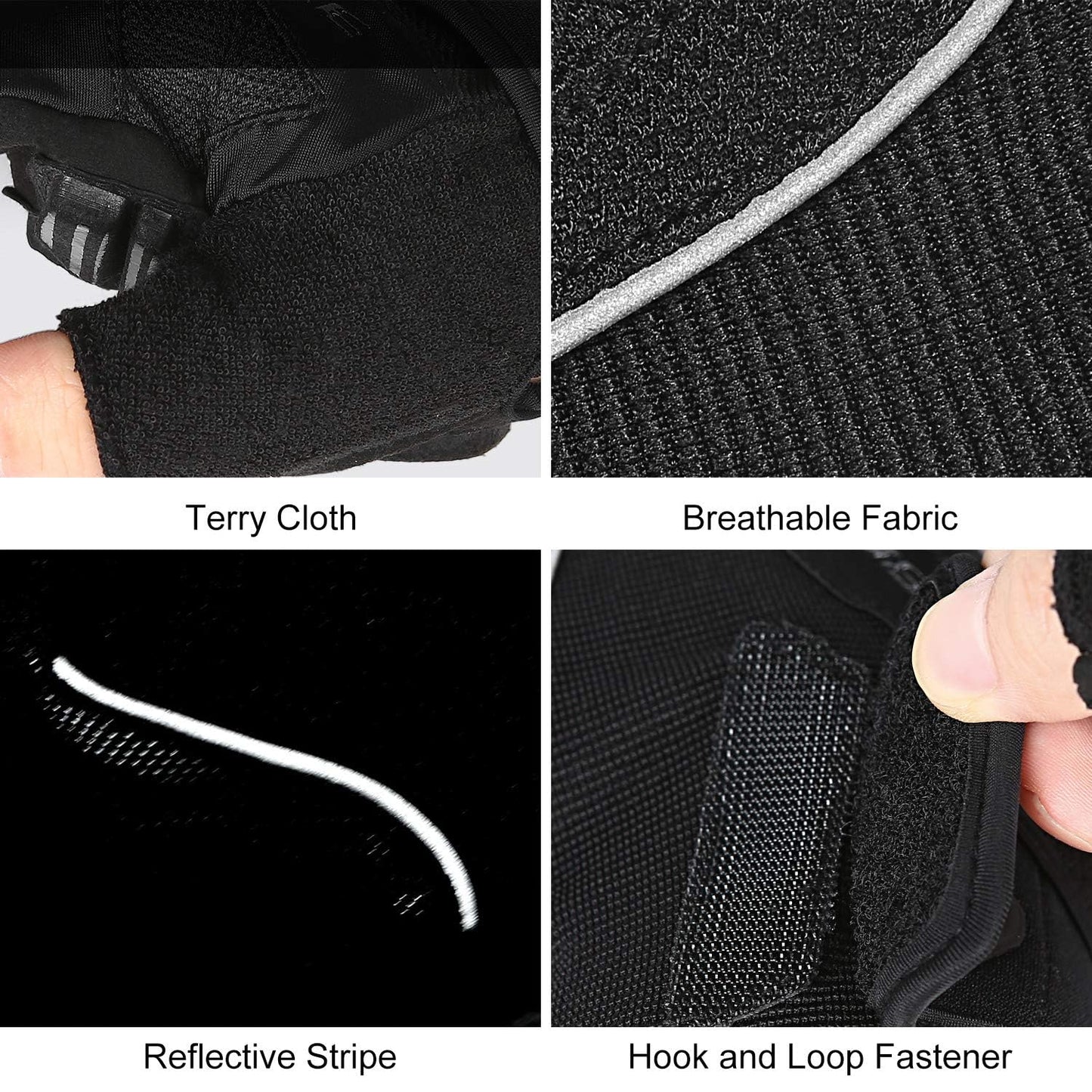 5mm Padded Half-Finger Cycling Gloves